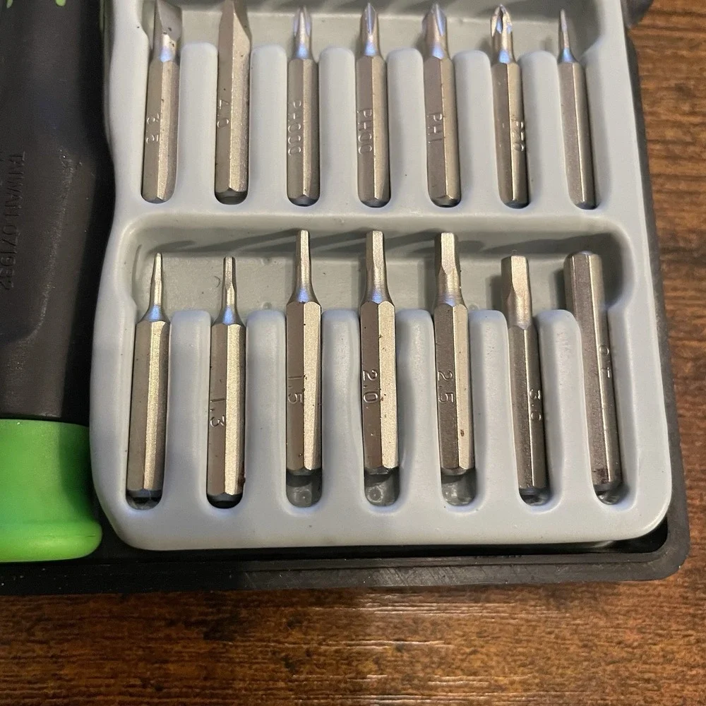 ✅Pittsburgh Precision 34 Pc Flexible Screwdriver Bit Set Case 93916 #️⃣0152